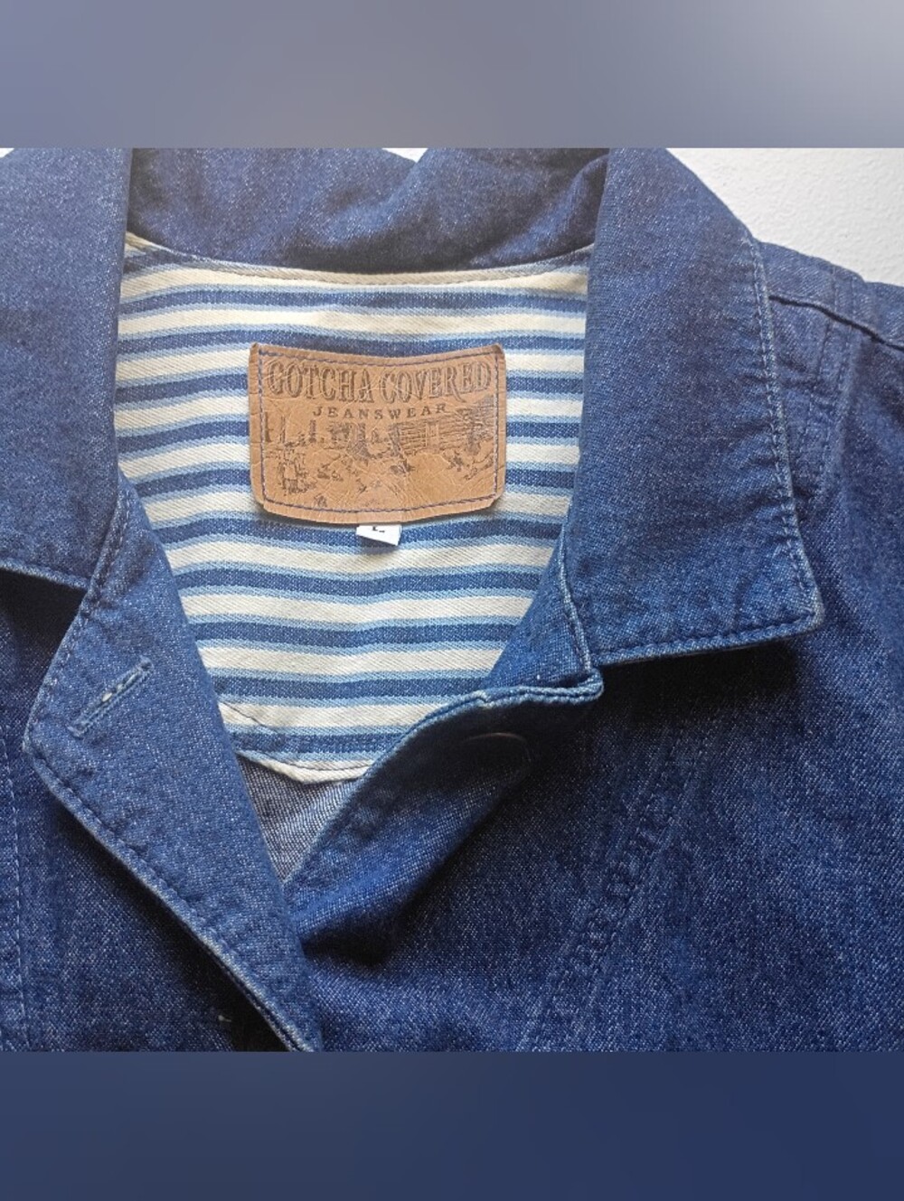 Gotcha Covered Sports Wear Denim Jacket - Blue - Sz Large Button Up